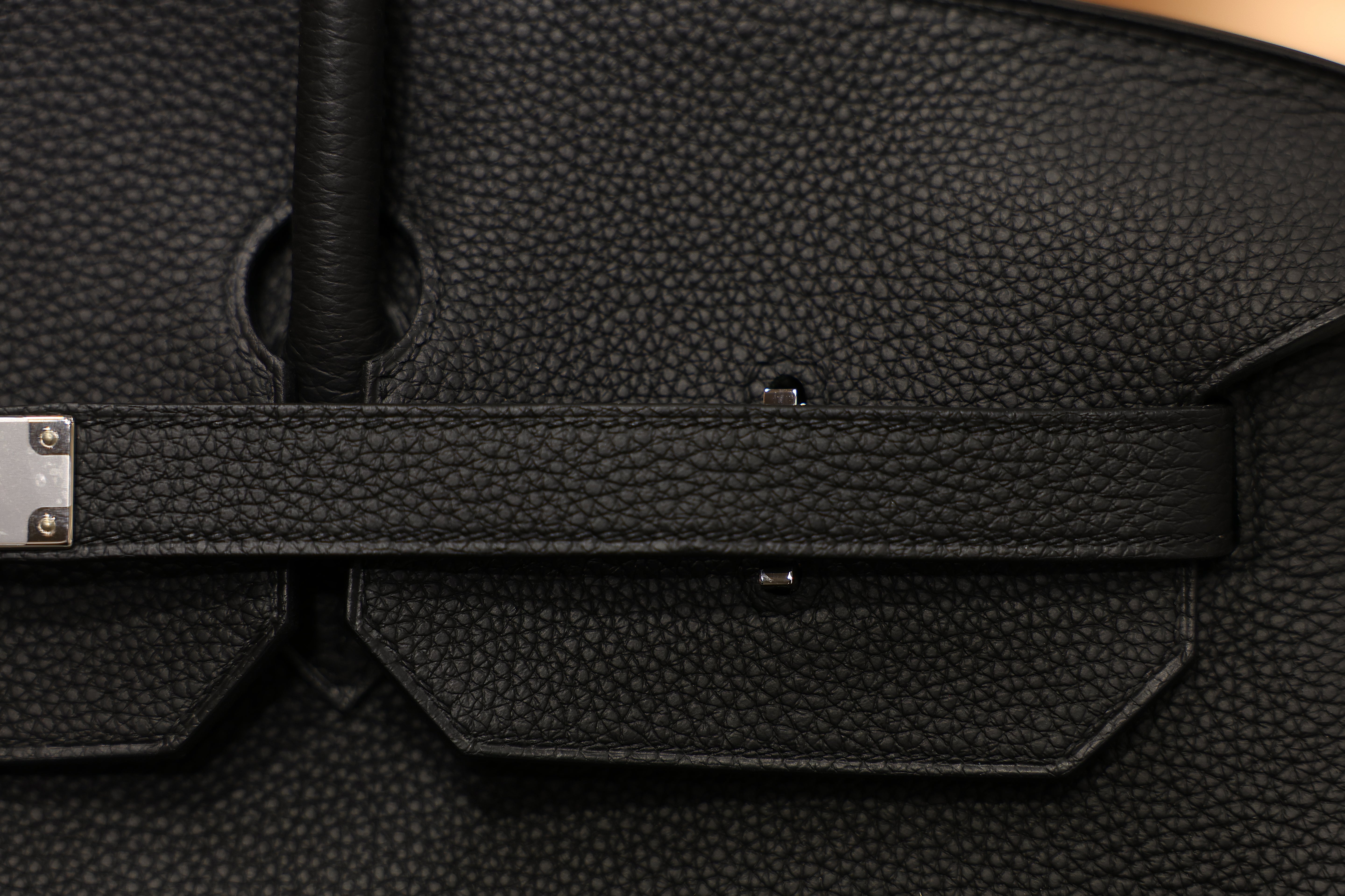 버킨 40 토고 블랙 은장